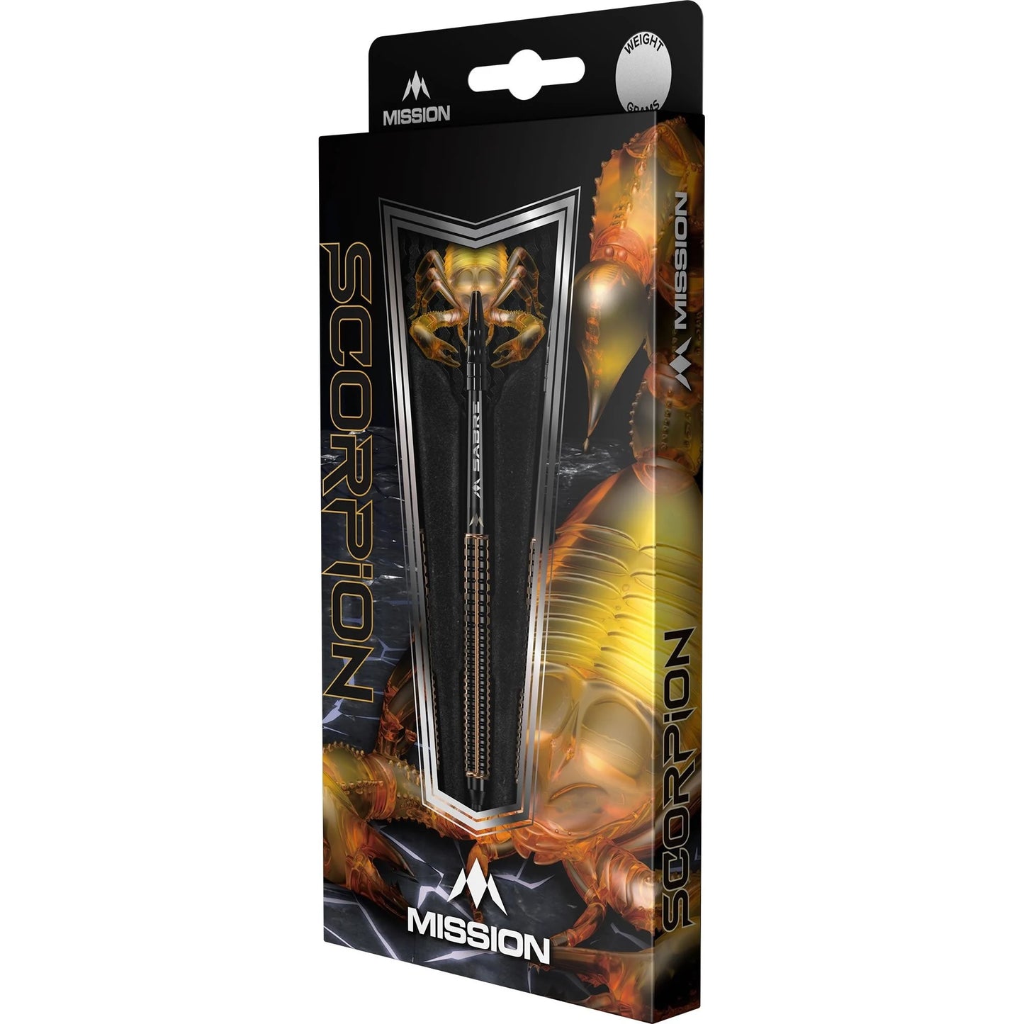 Mission Scorpion Black & Gold Electro Plated 90% Tungsten Steel Tip Dart Set image 4