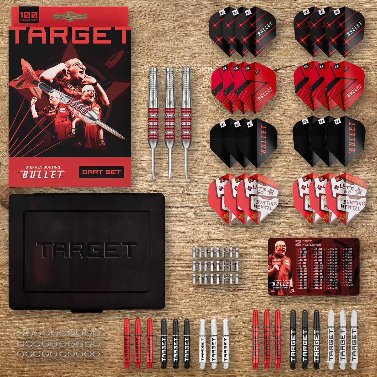 Target Stephen Bunting 100pc Brass Dart Set