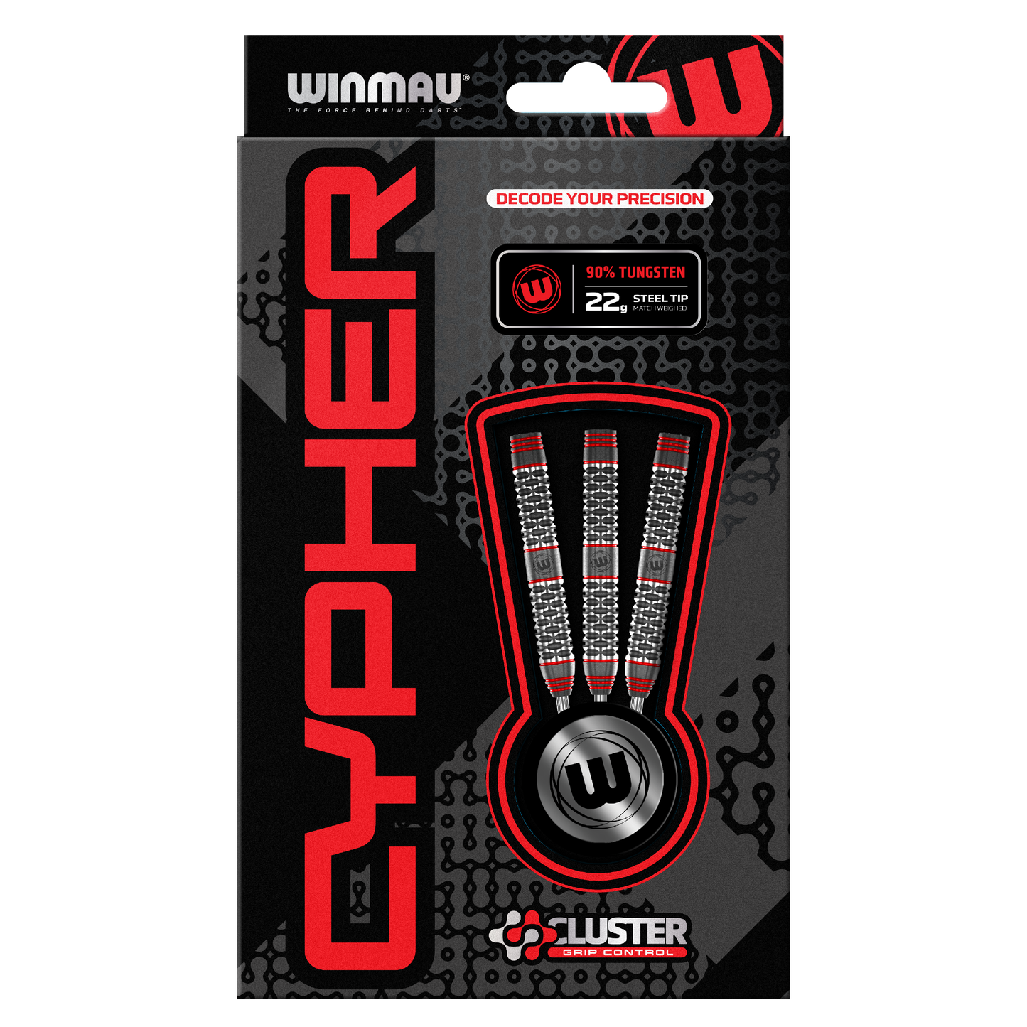 Winmau Cypher 90% Tungsten Steel Tip Dart Set image 5