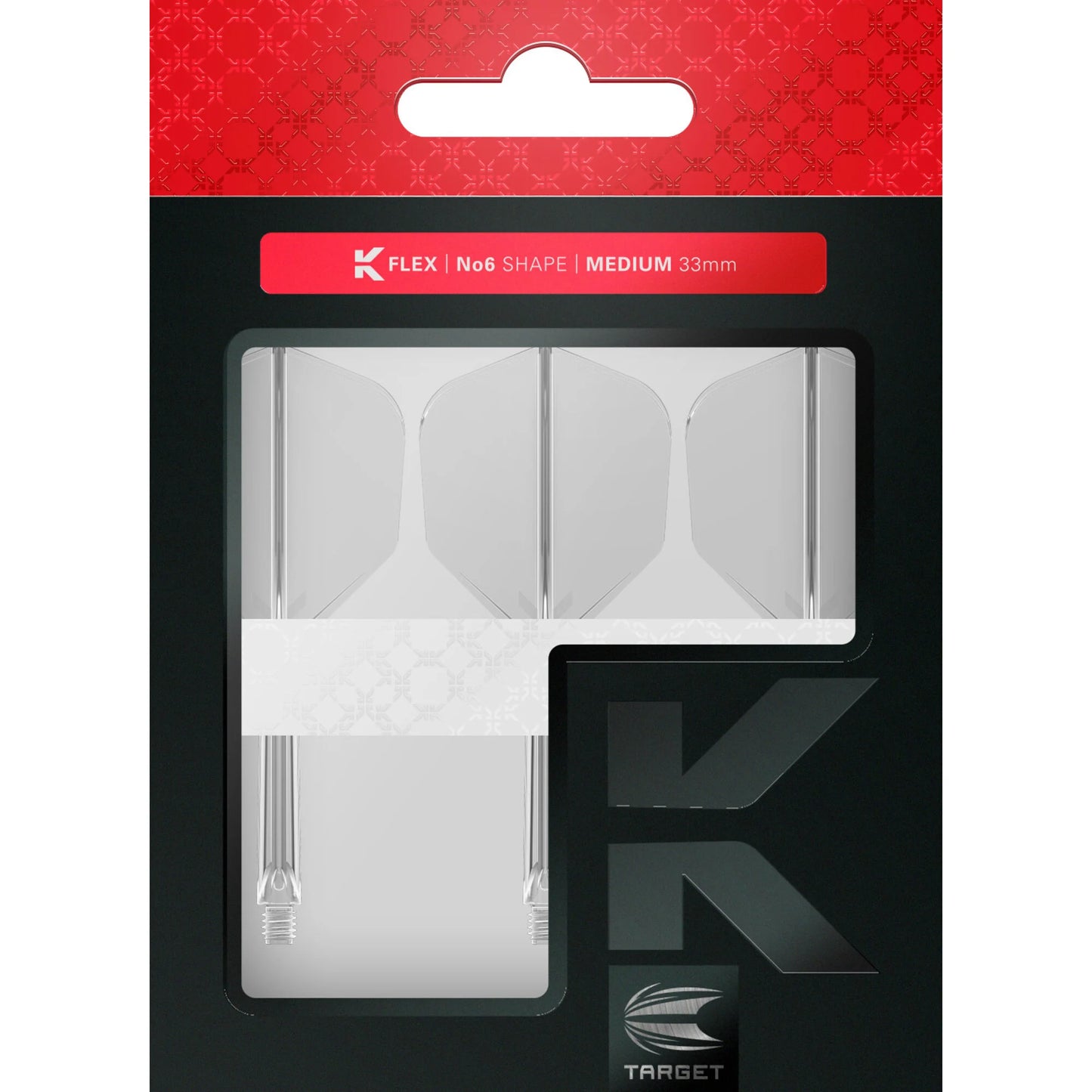 Target K-Flex Clear No6 Dart Flights image 2