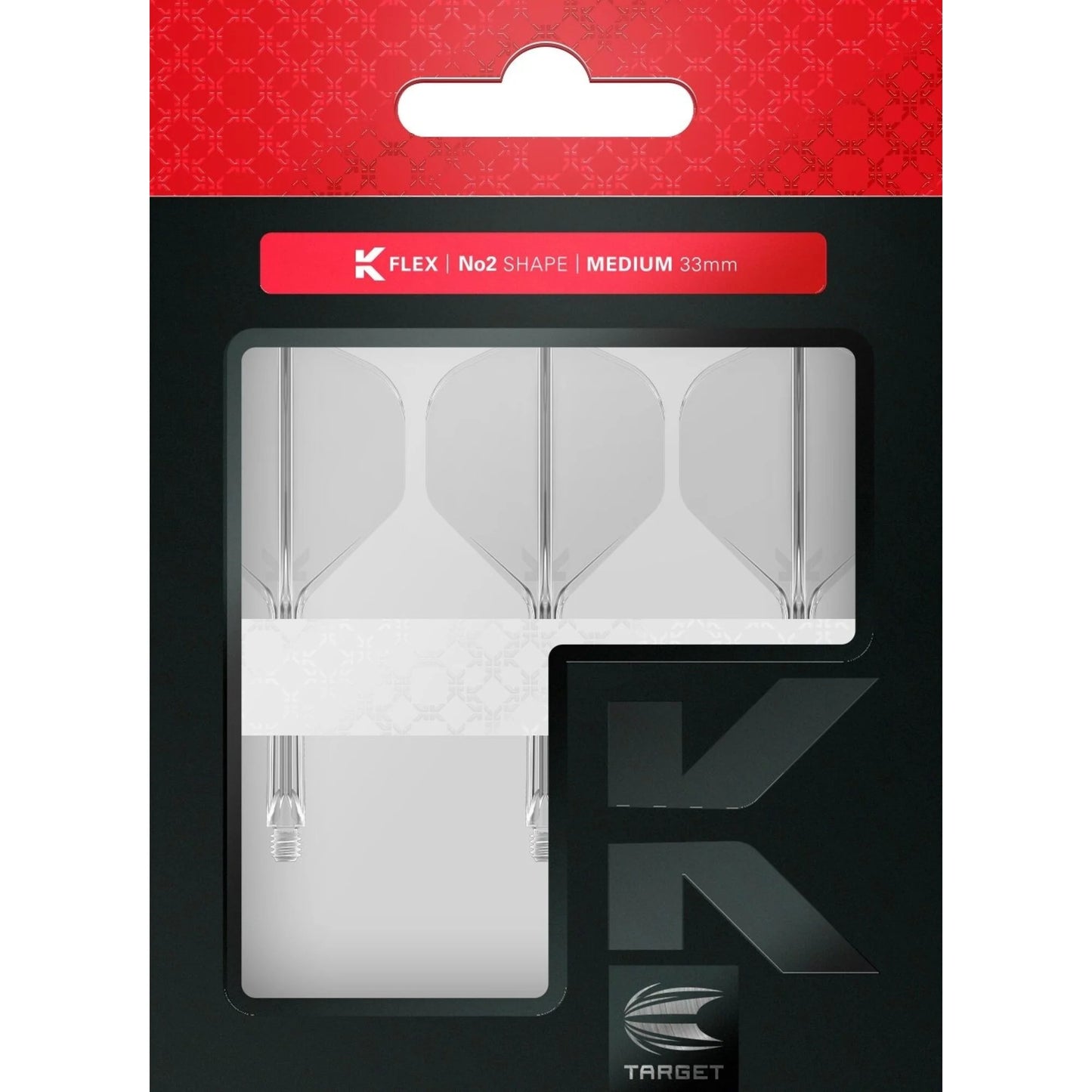 Target K-Flex Clear No2 Dart Flights image 2