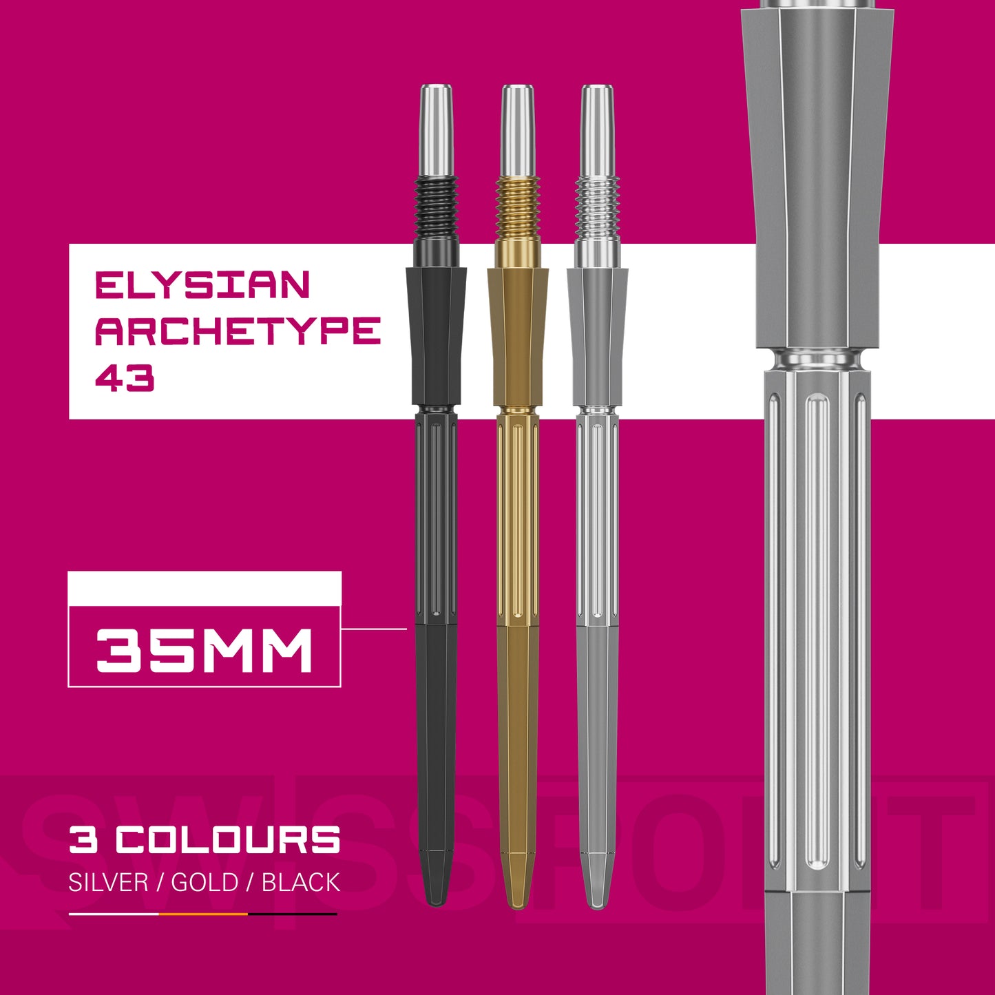 Target Swiss Elysian Archetype 43 Silver Dart Points