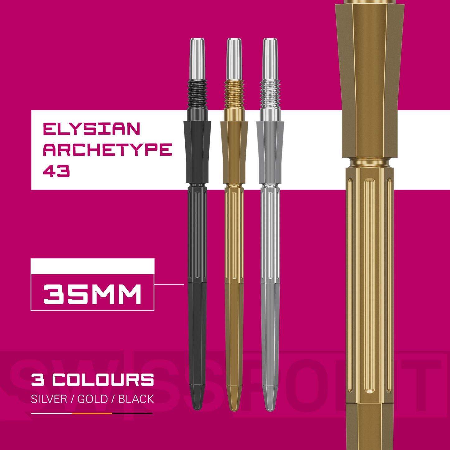 Target Swiss Elysian Archetype 43 Gold Dart Points