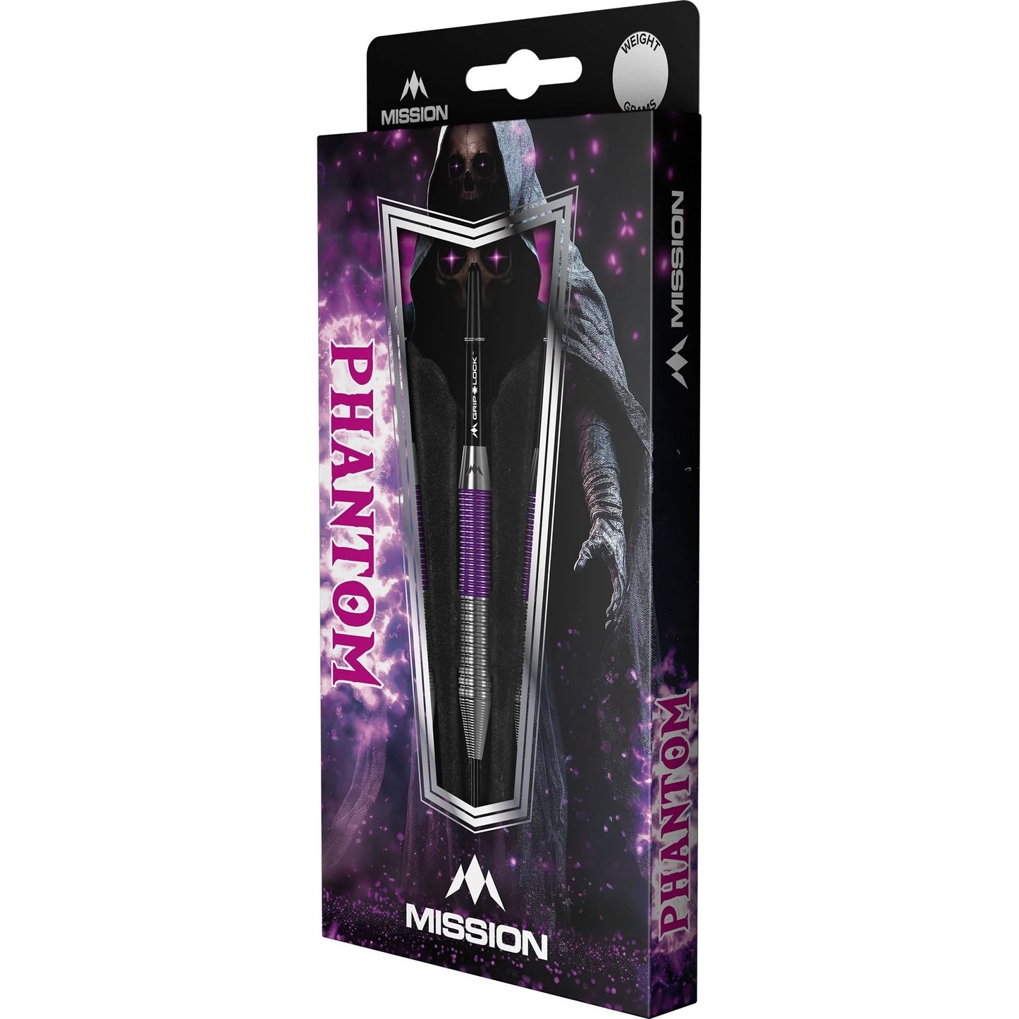 Mission Phantom Silver & Purple Brass Dart Set image 4