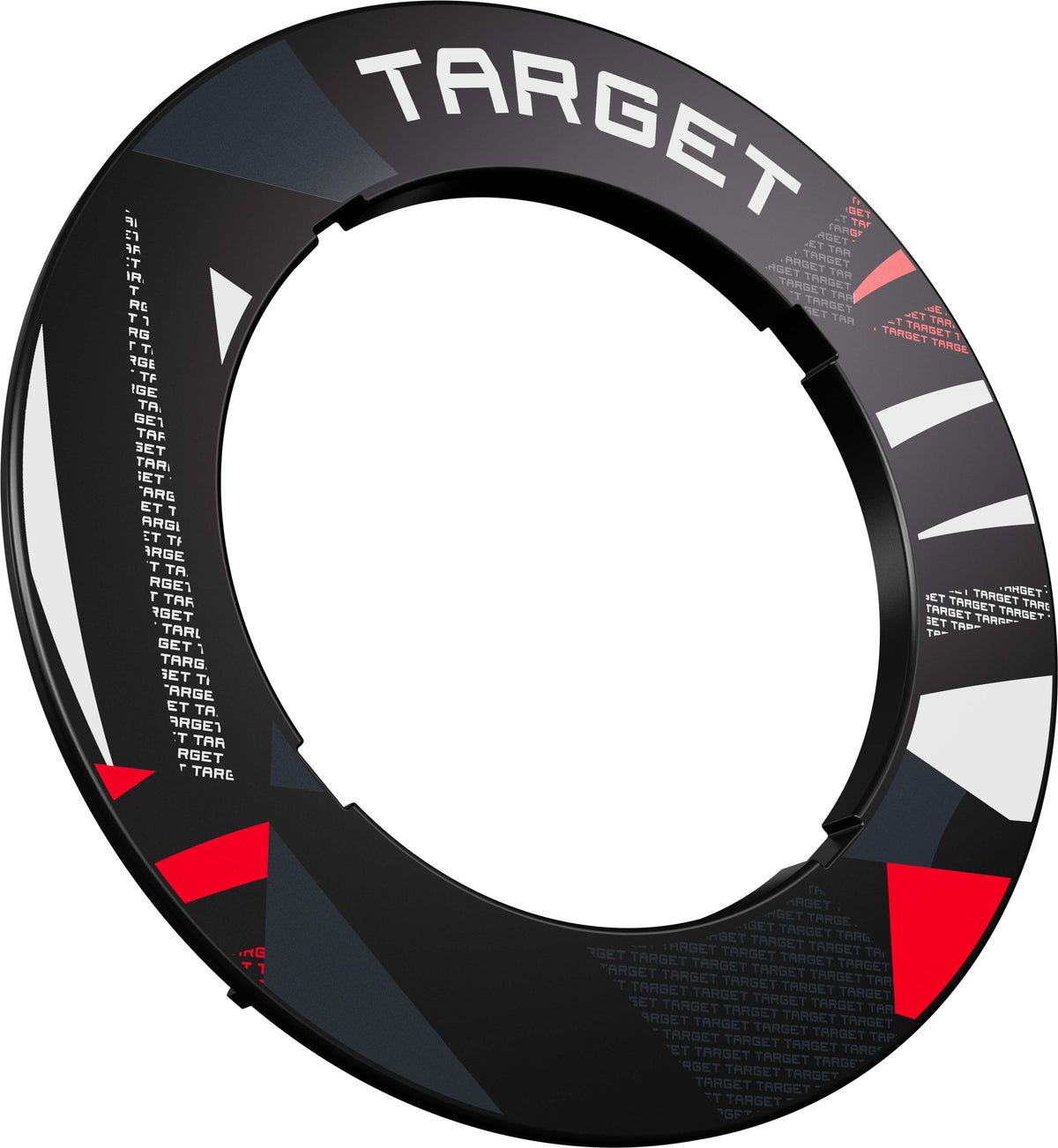 Target Black Patterned Dartboard Notched Surround