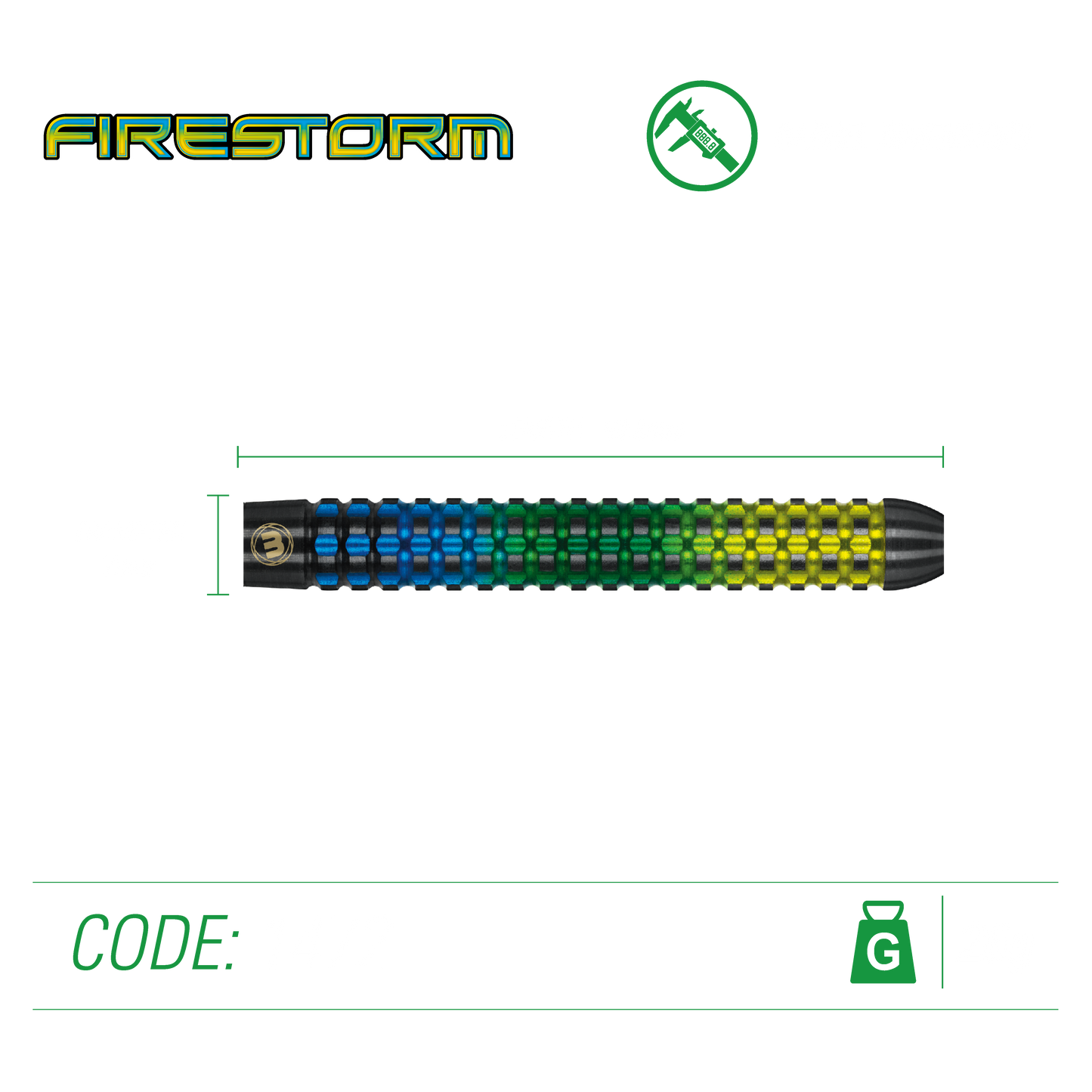 Winmau Firestorm Steel Tip Dart Set image 4