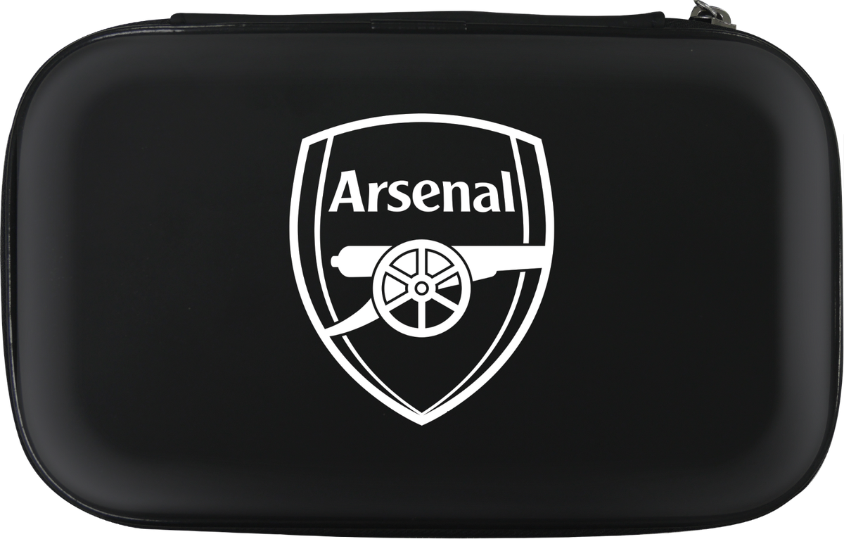 Arsenal FC Large Dart Case Black & White