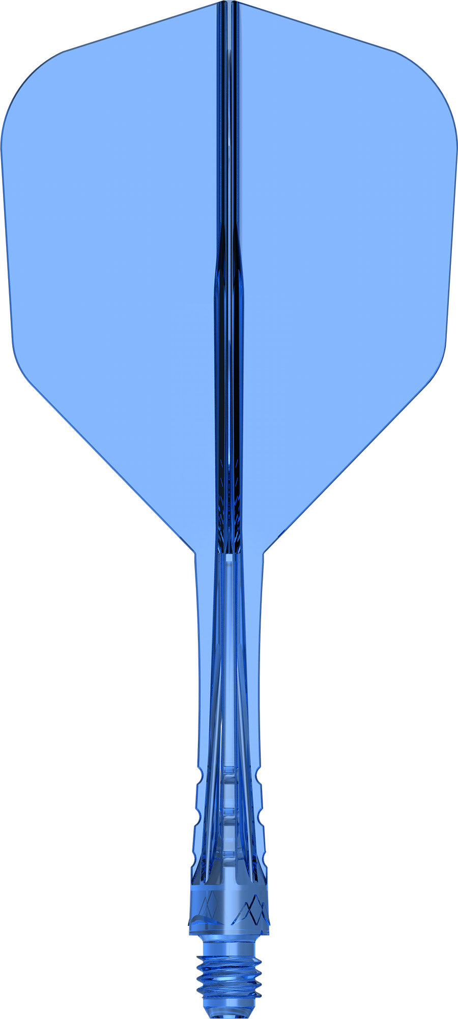 Mission Force 90 Vortex Clear Blue No6 Moulded Flight & Shaft