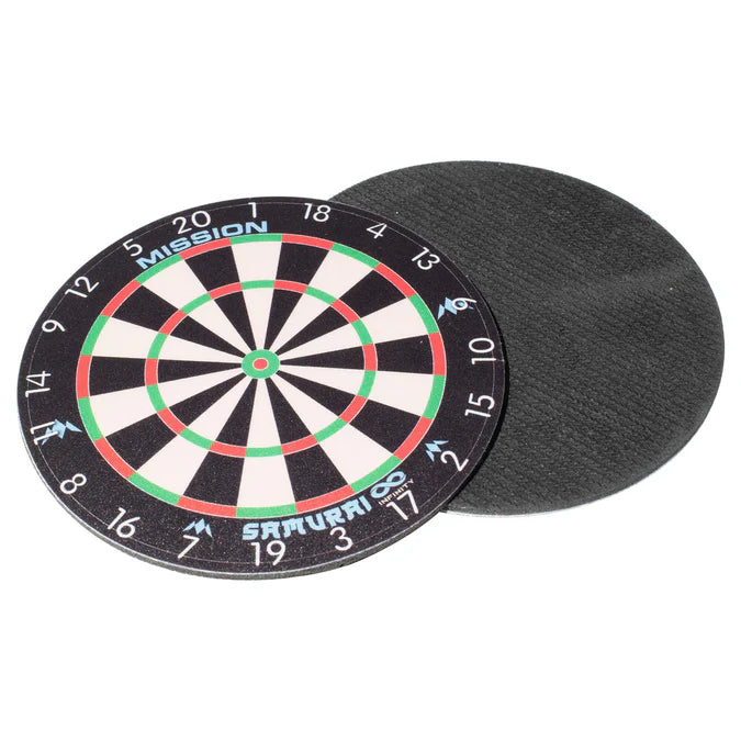 Mission Dartboard Rubber Fabric Coasters (pack 2)