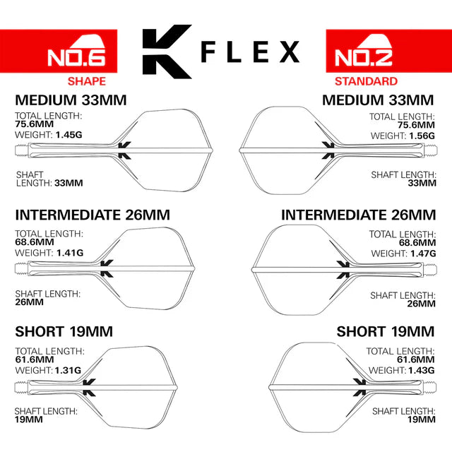 Target Japan K-Flex Purple Logo No6 Dart Flights