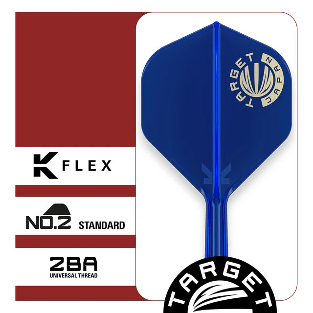 Target Japan K-Flex Blue Logo No2 Dart Flights