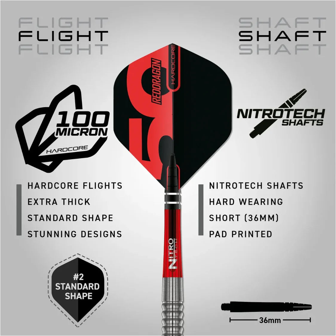 Red Dragon 50 Anniversary Penetrator 1 95% Tungsten Steel Tip Dart Set