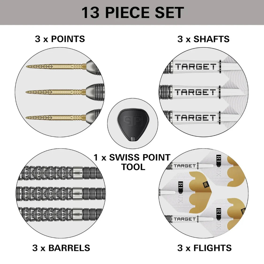 Target Redux 03 Swiss Point Steel Tip Dart Set