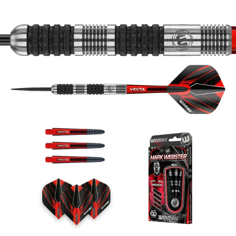 Winmau Mark Webster 90% Tungsten Steel Tip Dart Set