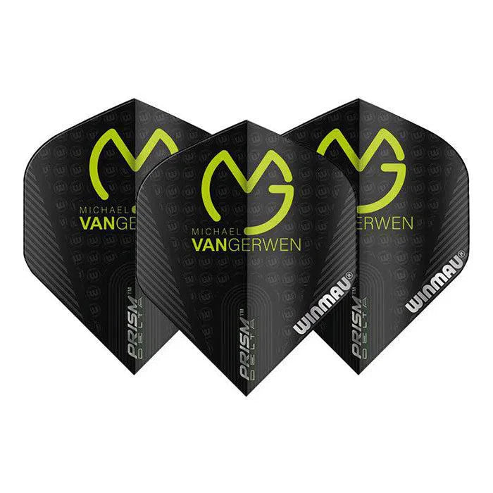 Winmau Prism Delta MvG Black & Green No2 100 micron Dart Flights
