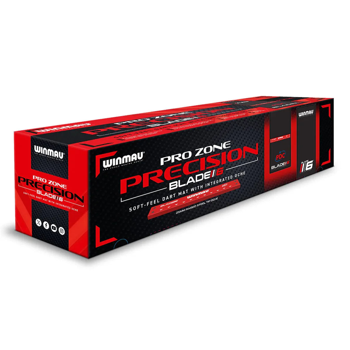 Winmau Precision Blade 6 Soft Feel Dart Mat & Integrated Oche