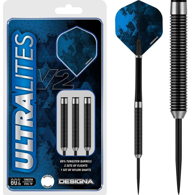 Designa Ultralites V2 - M2 - Steel Tip Dart Set image 0