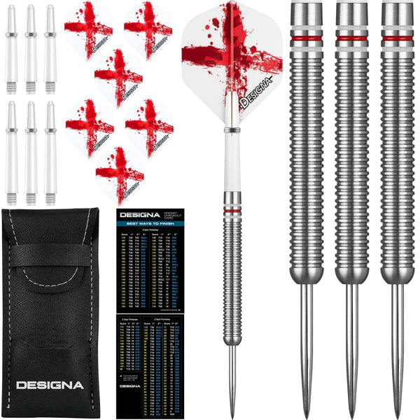 Designa Patriot-X England Steel Tip Dart Set image 0