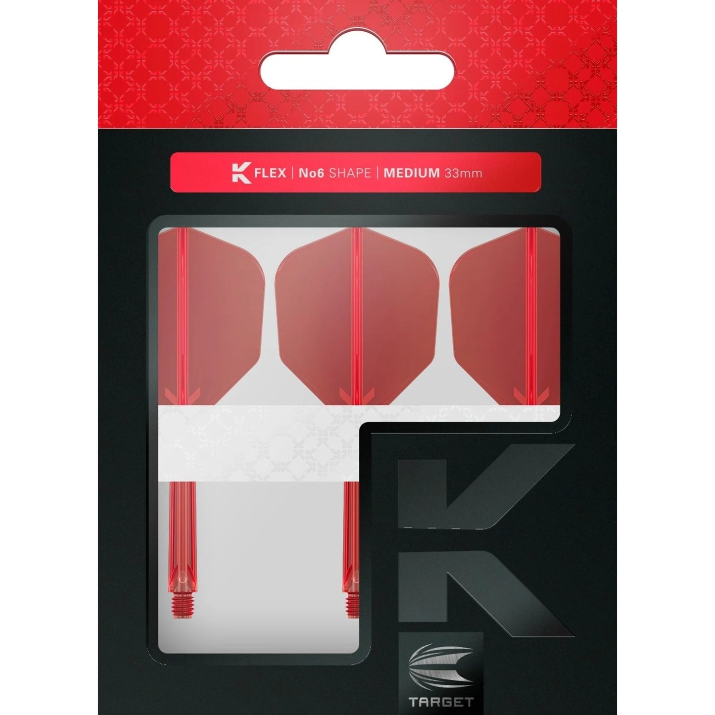 Target K-Flex Red No6 Dart Flights image 2