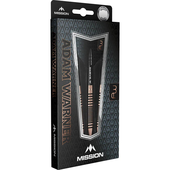 Mission Adam Warner Bronze Titanium 90% Tungsten Steel Tip Dart Set