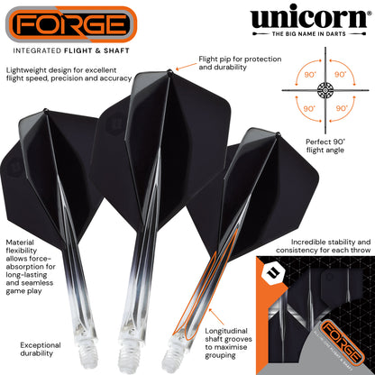 Unicorn Forge Plus Two-Tone Clear & Black Flight System