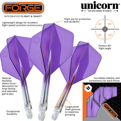Unicorn Forge Plus Two-Tone Clear & Purple Flight System