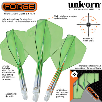 Unicorn Forge Plus Two-Tone Clear & Green Flight System