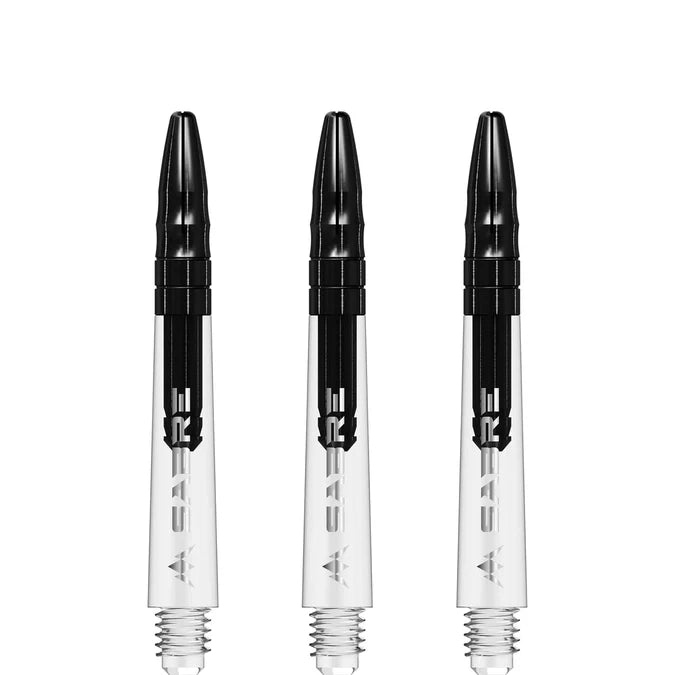 Mission Sabre Clear-Black Top Polycarbonate Dart Shaft Stem image 1