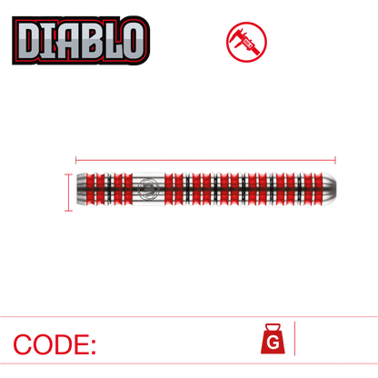 Winmau Diablo Parallel Steel Tip Dart Set image 3