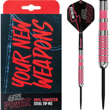 Ruthless Girl Power Darts Pink - M2 - Ringed - 90% Steel Tip Tungsten Dart Set image 0