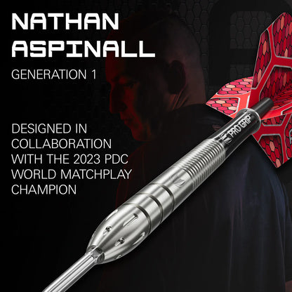 Target Nathan Aspinall G1 90% Tungsten Swiss Point Steel Tip Dart Set image 5