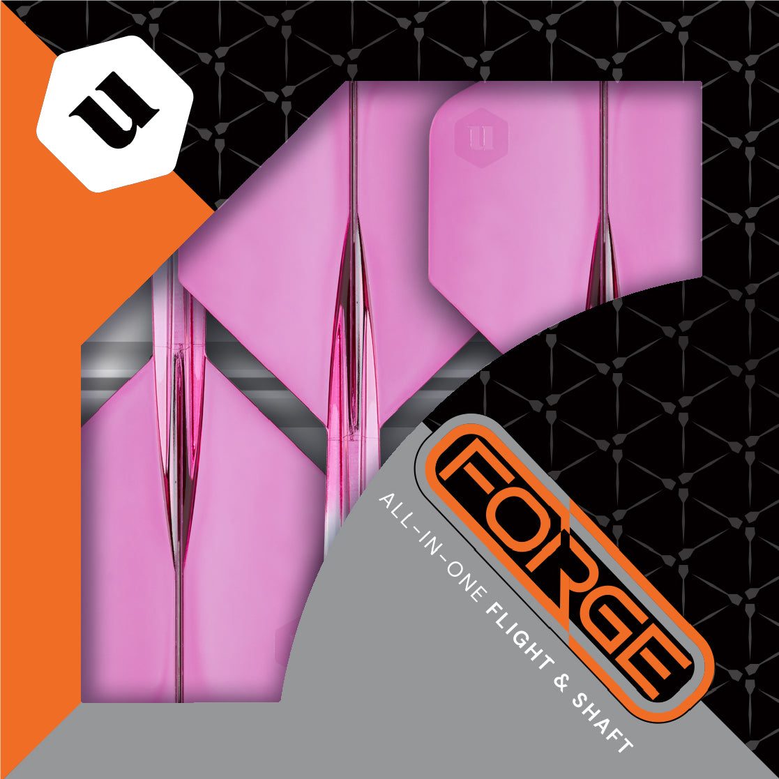 Unicorn Forge Plus Two-Tone Clear & Pink Flight System