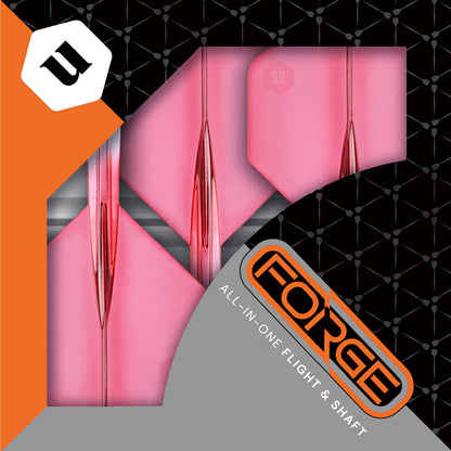 Unicorn Forge Plus Two-Tone Clear & Red Flight System