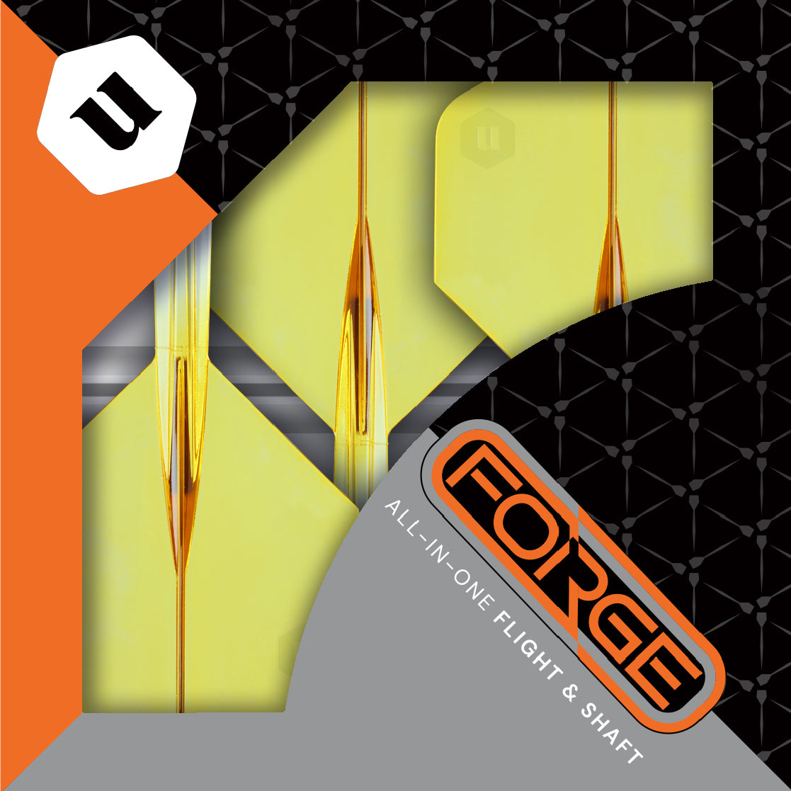 Unicorn Forge Plus Two-Tone Clear & Yellow Flight System