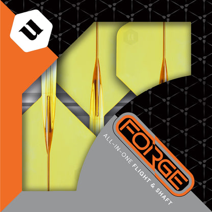 Unicorn Forge Plus Two-Tone Clear & Yellow Flight System