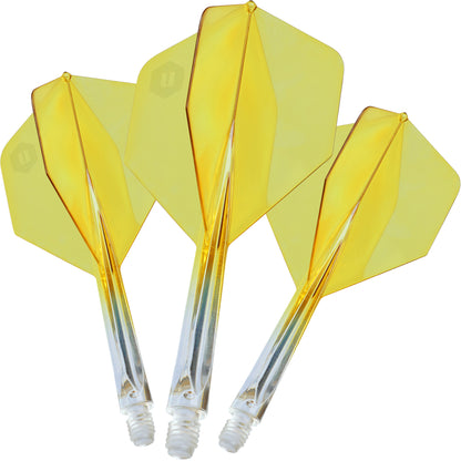 Unicorn Forge Plus Two-Tone Clear & Yellow Flight System