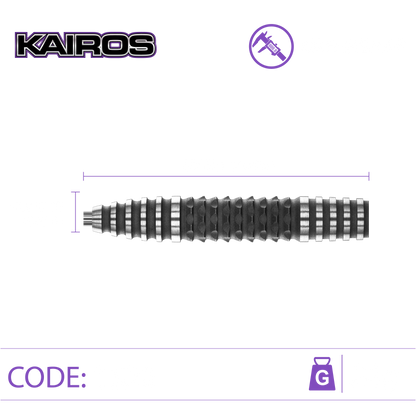 Winmau Kairos 90% Tungsten Steel Tip Dart Set image 2