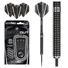 Winmau Blackout 90% Tungsten Steel Tip Dart Set image 0