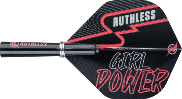 Ruthless Girl Power Darts Pink - M2 - Ringed - 90% Steel Tip Tungsten Dart Set image 2