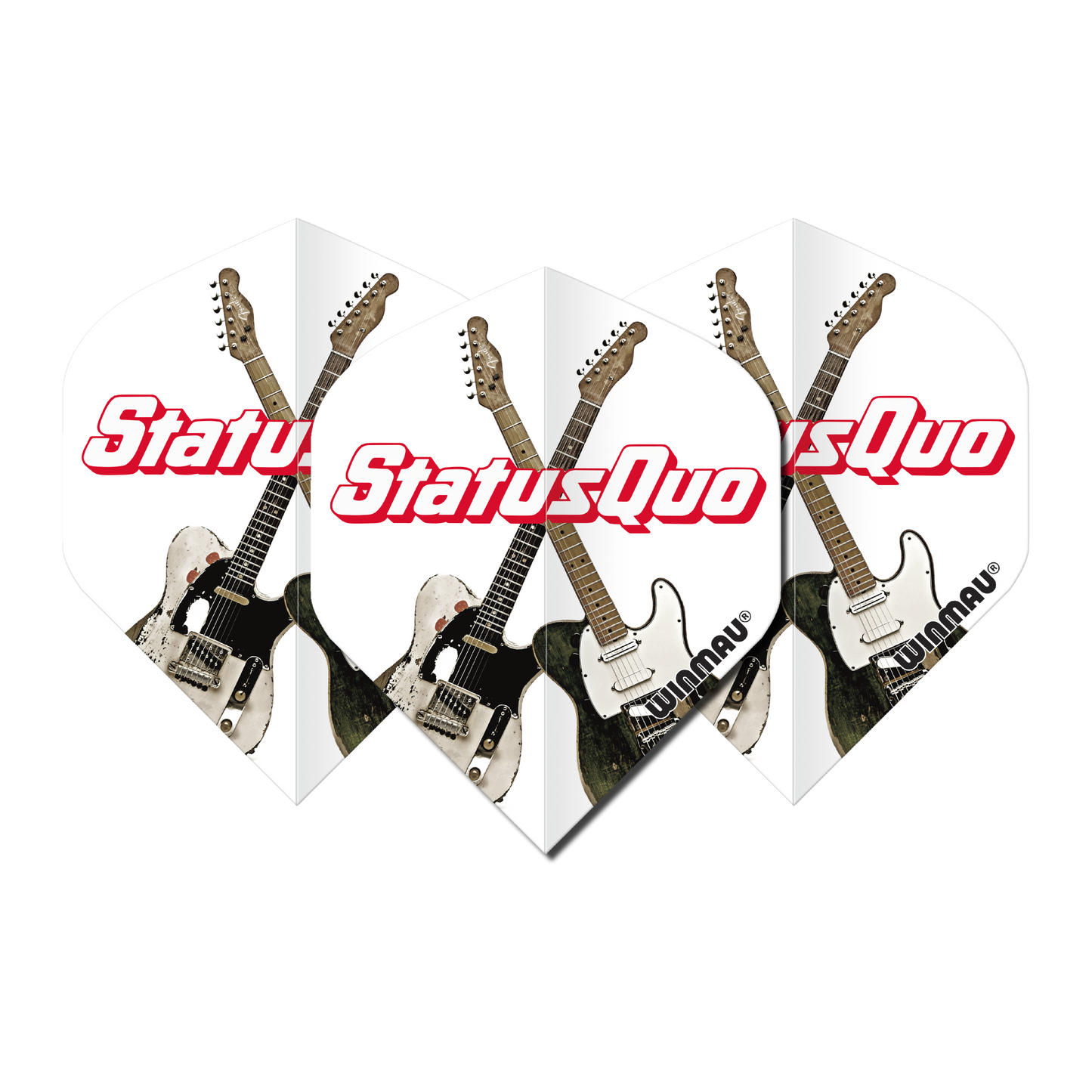Winmau Rock Legends Status Quo Guitar Dart Flights