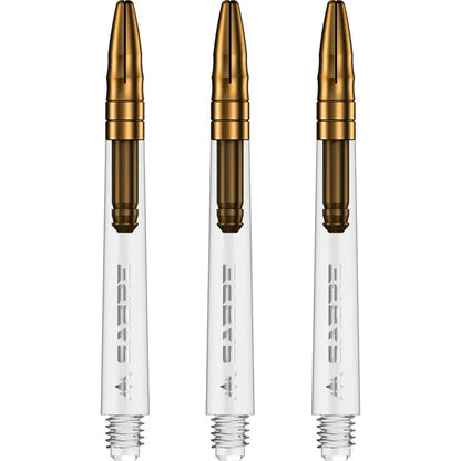 Mission Sabre Clear-Gold Top Polycarbonate Dart Shaft Stem image 0