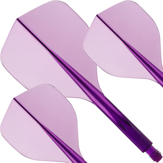 Condor AXE 120 Standard Clear Purple Dart Flights
