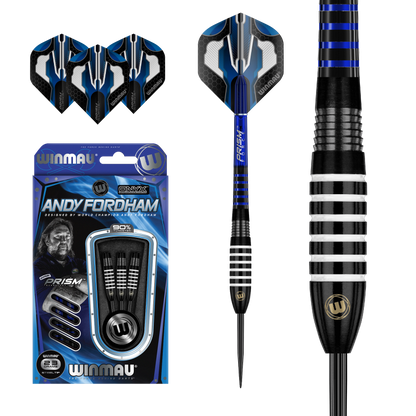 Winmau Andy Fordham 90% Tungsten Steel Tip Dart Set