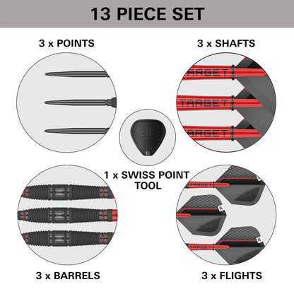 Target Scope 03 90% Tungsten Swiss Point Steel Tip Dart Set image 2
