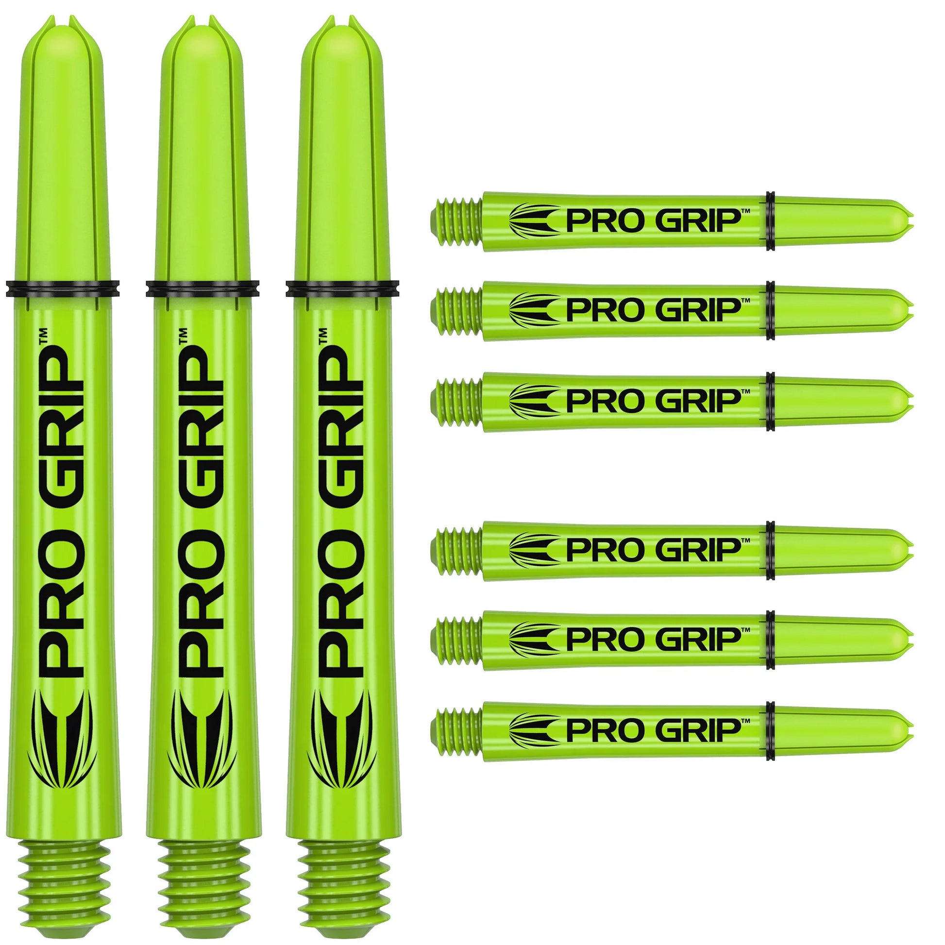 Target Pro Grip 3 Sets Lime Green Dart Shaft Stem image 0