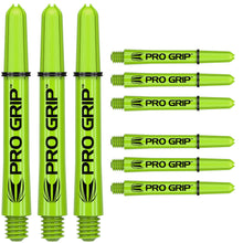 Target Pro Grip 3 Sets Lime Green Dart Shaft Stem image 0