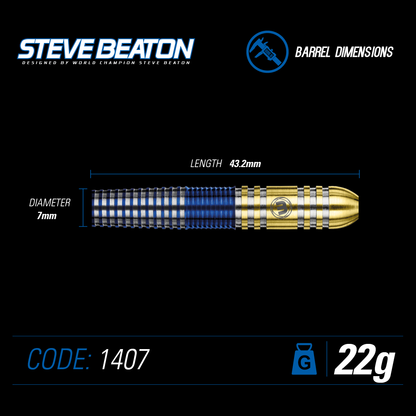 Winmau Steve Beaton 90% Tungsten Steel Tip Dart Set image 2