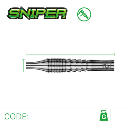 Winmau Sniper Style 1 90% Tungsten Steel Tip Dart Set