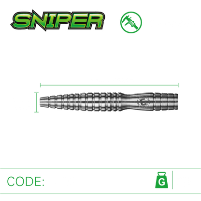 Winmau Sniper Style 2 90% Tungsten Steel Tip Dart Set