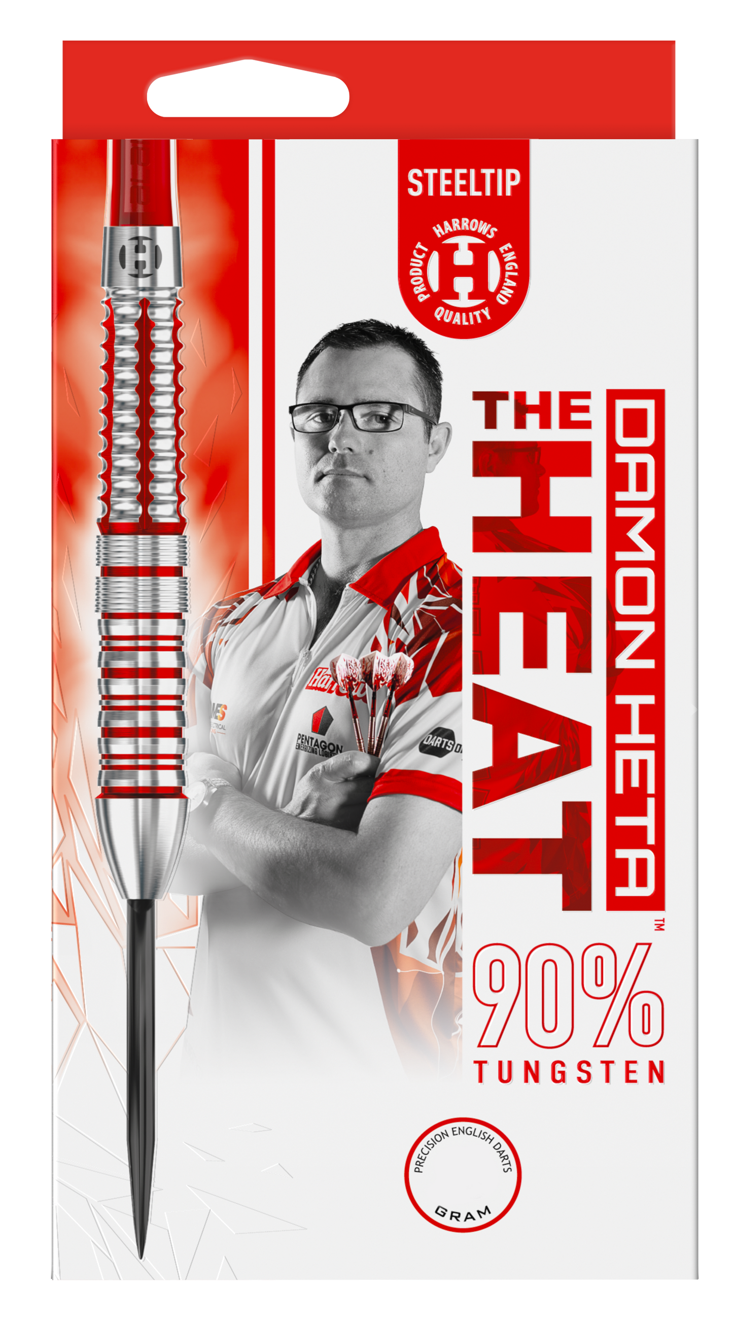 Harrows Damon Heta Series 2 90% Tungsten Steel Tip Dart Set image 0